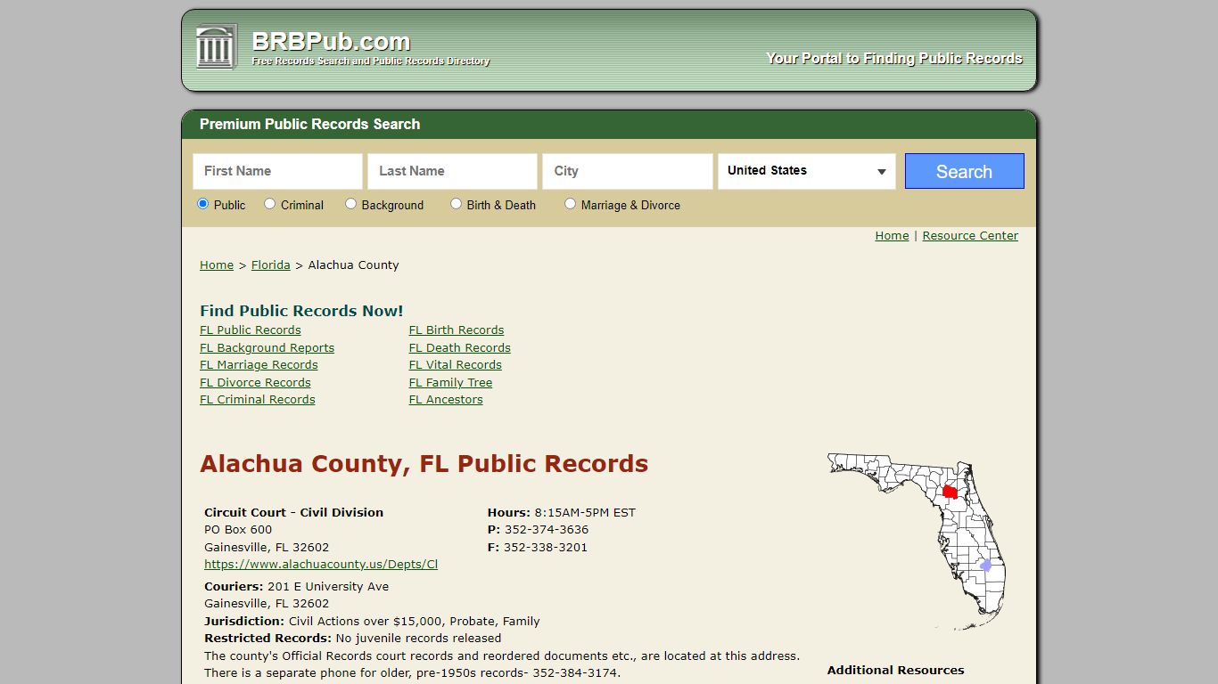 Alachua County Public Records | Search Florida Government ...